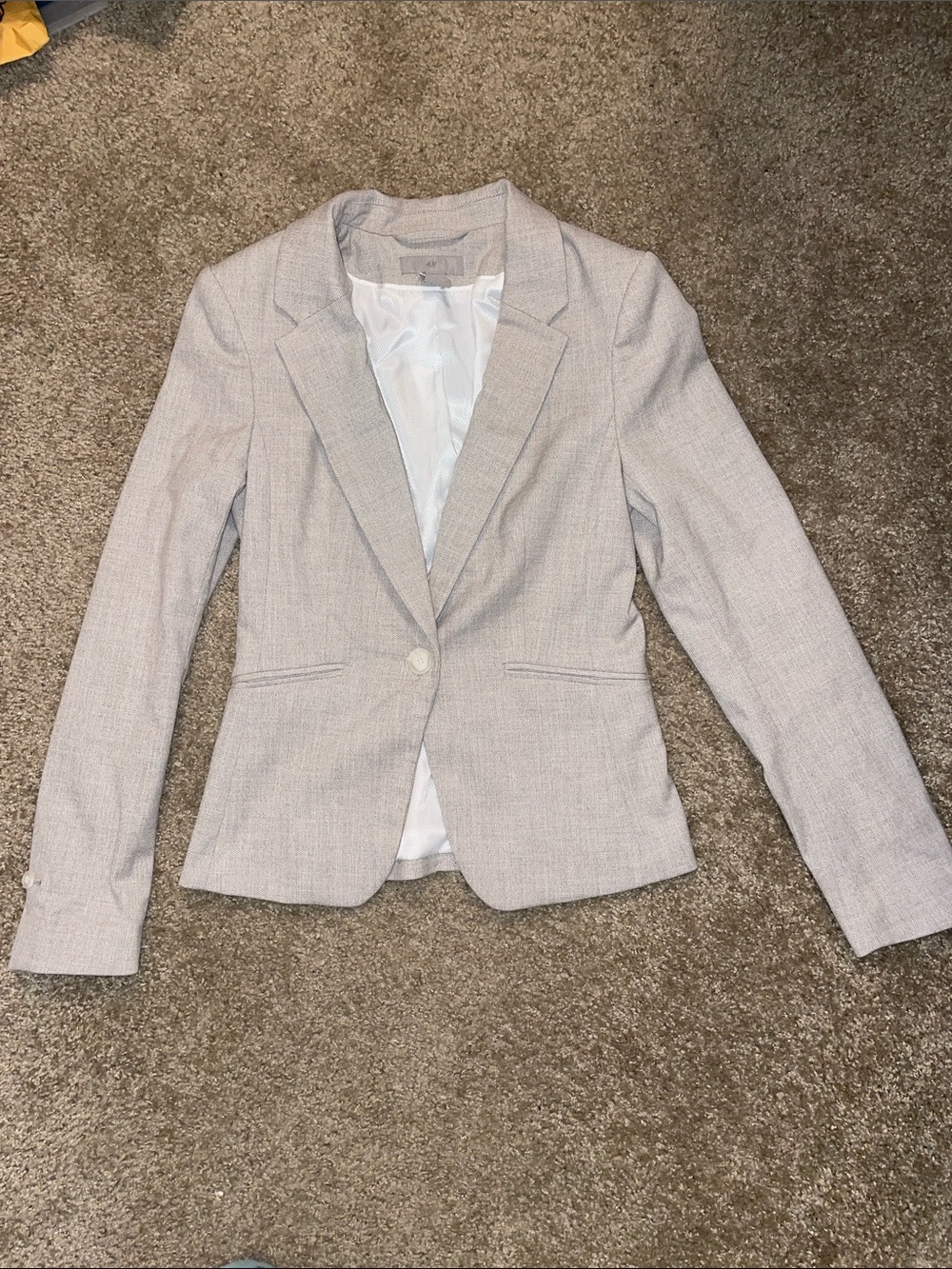 Tailored Light Gray Women's Blazer Jacket